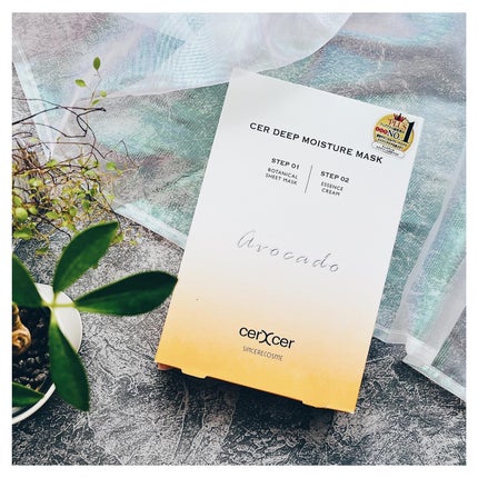 ディープモイスチャー マスク (ケアクリーム付き)/cerXcer/シートマスク・パックを使ったクチコミ(1枚目)