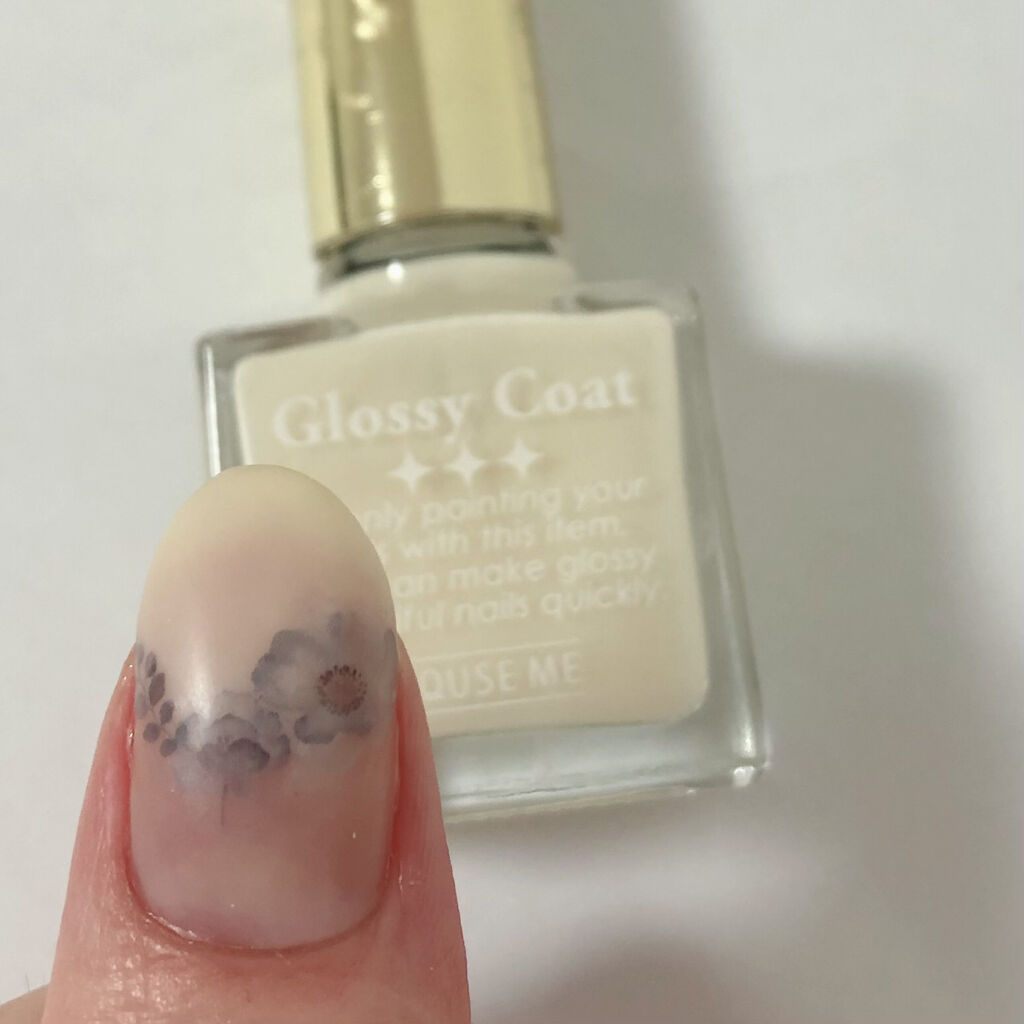 グロッシーコート/スキューズミー/オールインワンネイルを使ったクチコミ（2枚目）