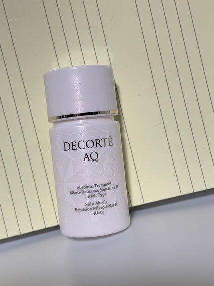 AQ アブソリュート エマルジョン マイクロラディアンス Ⅱ/DECORTÉ/乳液を使ったクチコミ(1枚目)