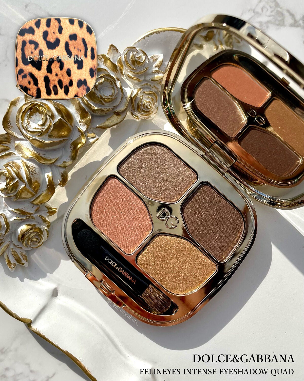 フェリンアイズ インテンスアイシャドウ クアッド/DOLCE&GABBANA BEAUTY/アイシャドウパレットを使ったクチコミ(1枚目)