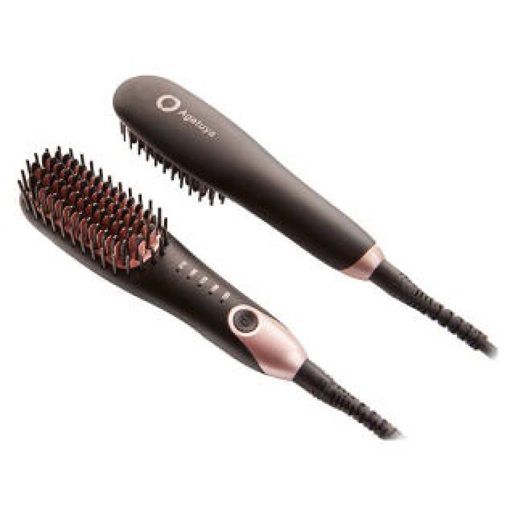 Agetuyaポータブルミニブラシアイロン（ポーチ付き）/ローネジャパン/ヒートブラシを使ったクチコミ（3枚目）