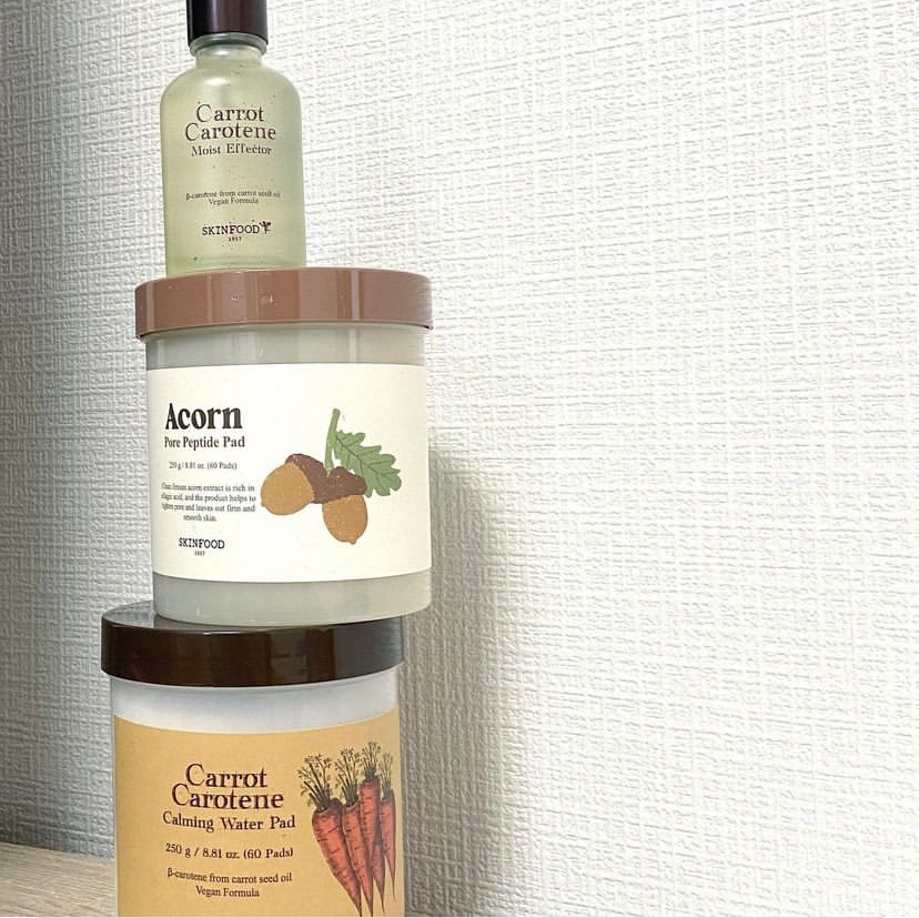 キャロットカロテン カーミングウォーターパッド/SKINFOOD/トナーパッドを使ったクチコミ（1枚目）
