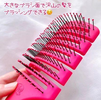 フレックスドライ パドルブラシ ピンク/ウェットブラシ/ヘアブラシを使ったクチコミ(2枚目)