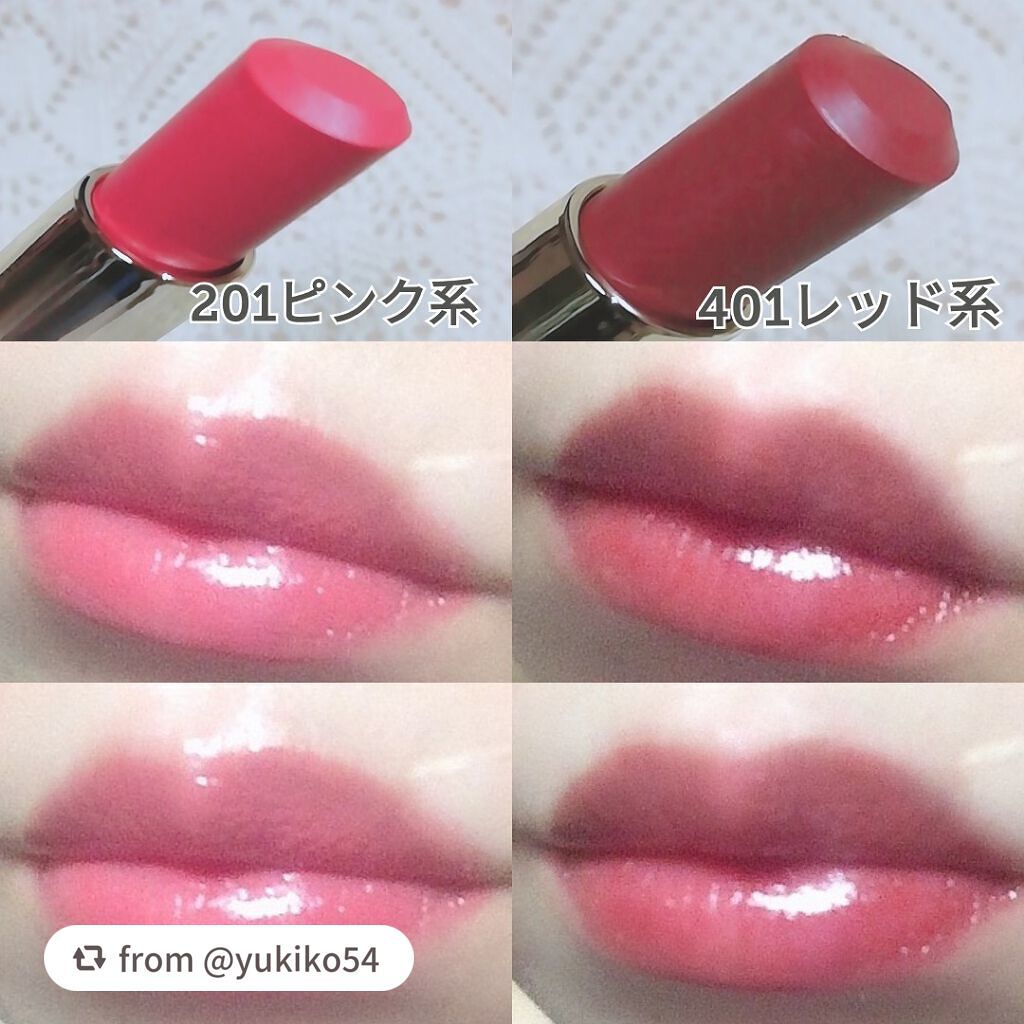 ラスティンググロスリップ/CEZANNE/口紅を使ったクチコミ(2枚目)