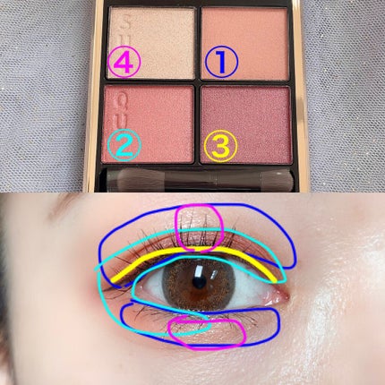シグニチャー カラー アイズ/SUQQU/アイシャドウパレットを使ったクチコミ(3枚目)
