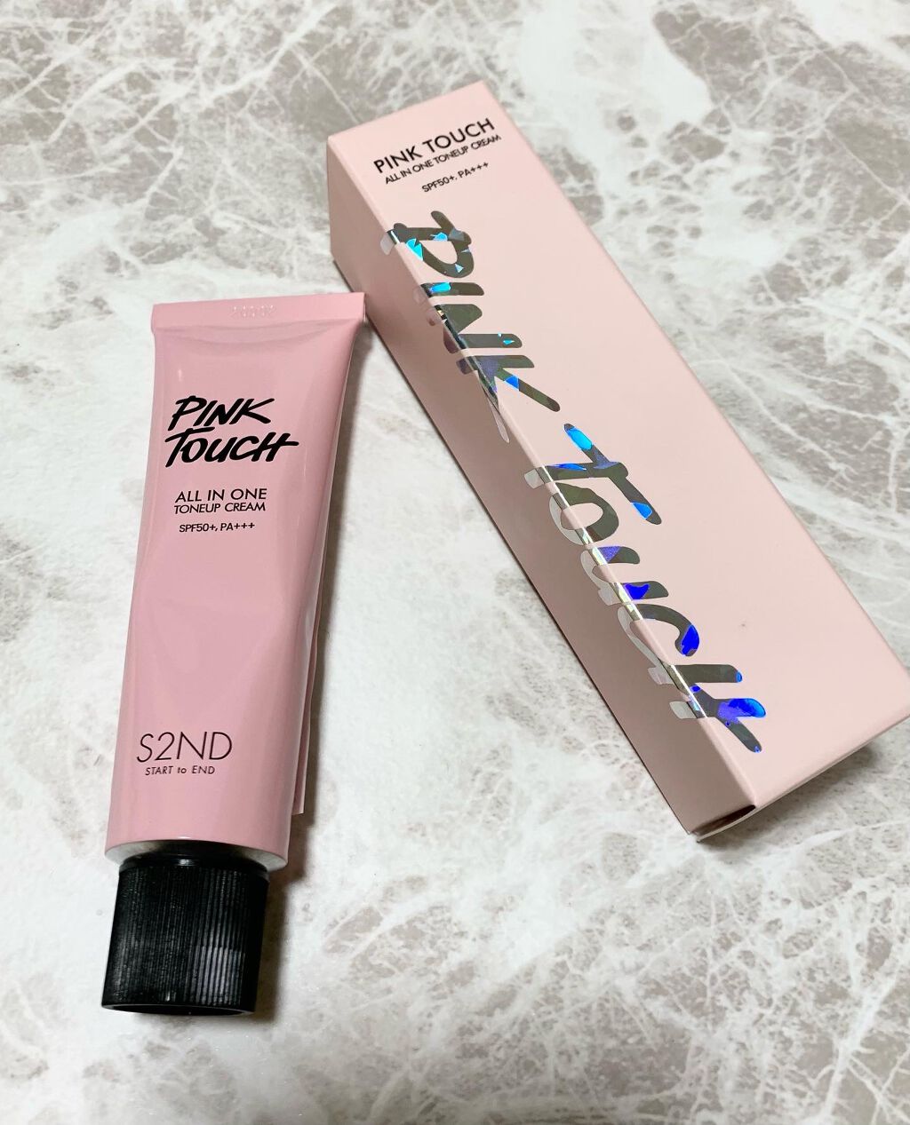 ピンクタッチ UVトーンアップクリーム/S2ND/化粧下地を使ったクチコミ（1枚目）