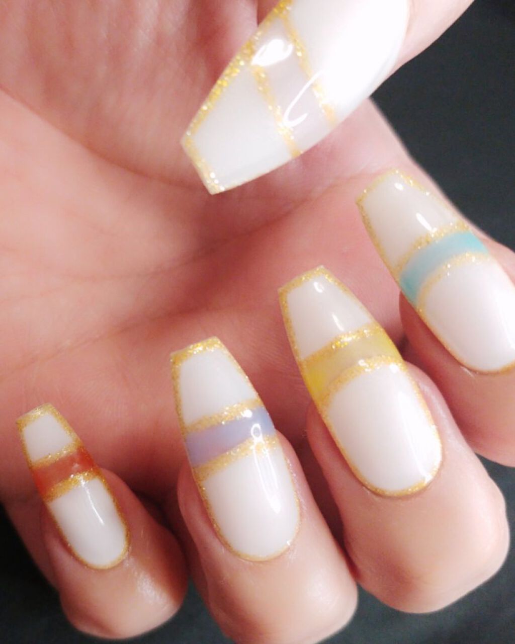 ジェルネイル（ライト対応）/セリア/ジェルネイルを使ったクチコミ（2枚目）