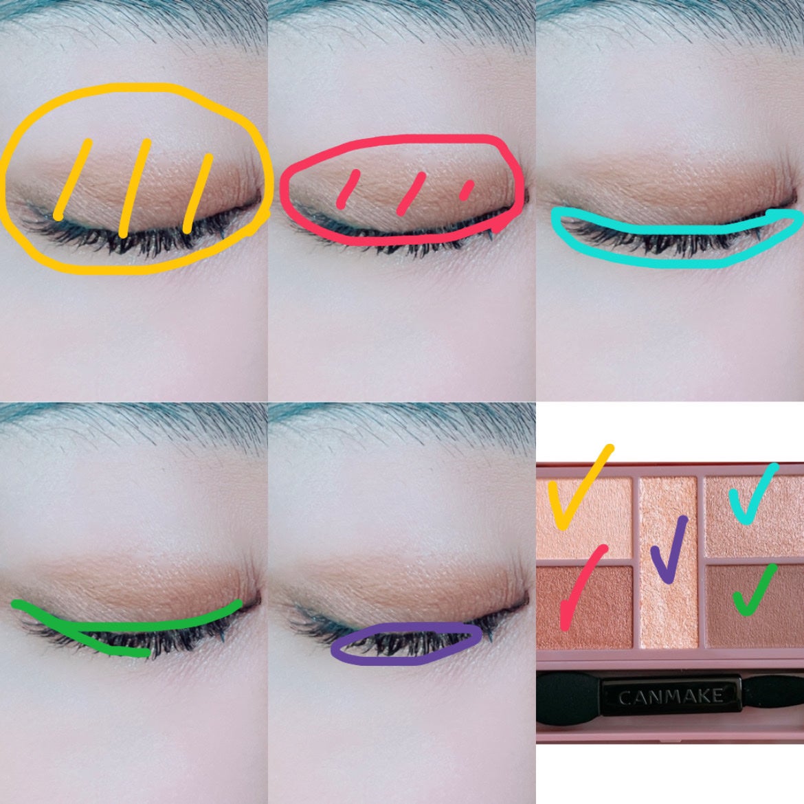 パーフェクトスタイリストアイズ/キャンメイク/アイシャドウパレットを使ったクチコミ(2枚目)