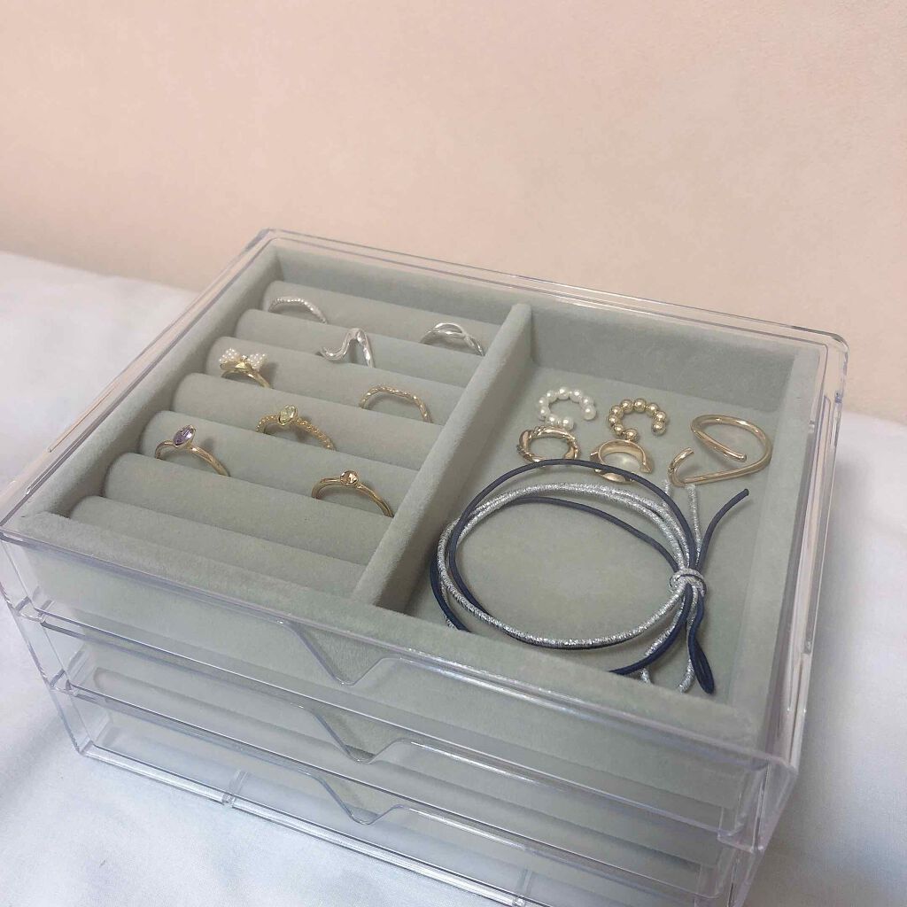 3段式クリアーケース/DAISO/その他化粧小物を使ったクチコミ(4枚目)