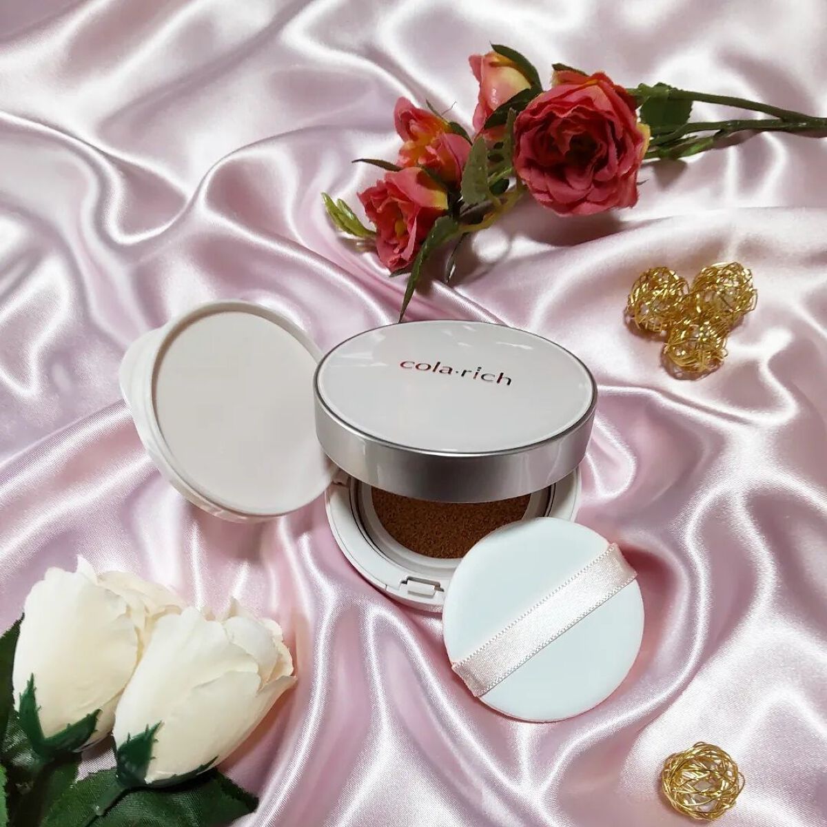 リンクルホワイトクッションファンデーション/コラリッチ/クッションファンデーションを使ったクチコミ(1枚目)