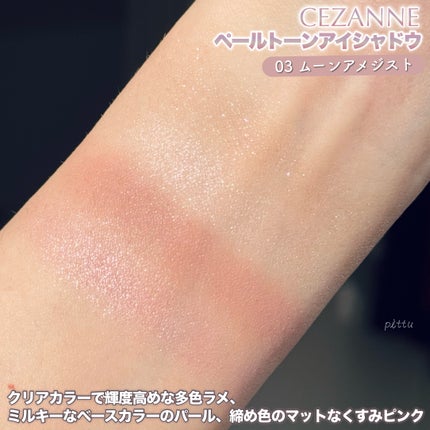 ペールトーンアイシャドウ/CEZANNE/アイシャドウを使ったクチコミ(3枚目)