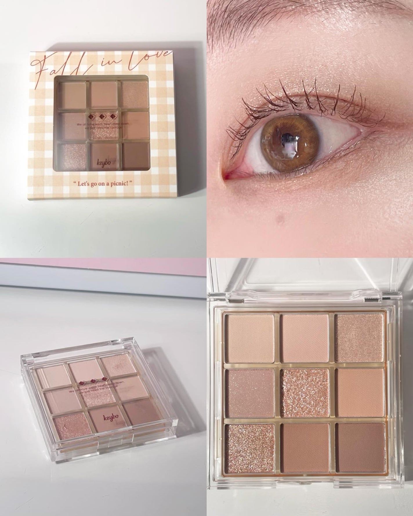 KEYBO FALL IN LOVE SHADOW PALETTE/keybo/アイシャドウパレットを使ったクチコミ(5枚目)