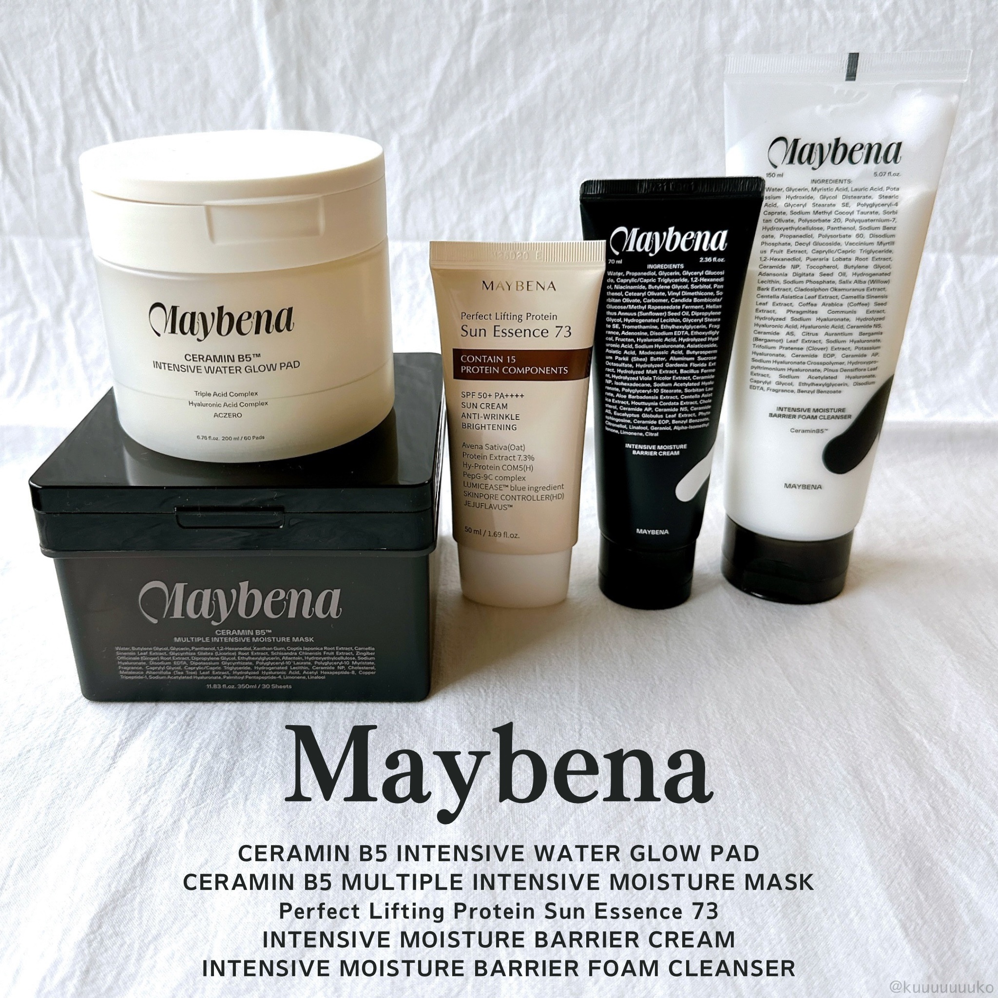 CERAMIN B5™️ INTENSIVE WATER GLOW PAD/MAYBENA/シートマスク・パックを使ったクチコミ（1枚目）