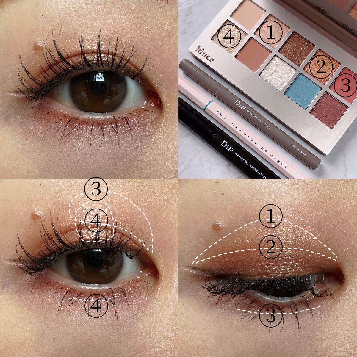 ニューデップスアイシャドウパレット/hince/アイシャドウパレットを使ったクチコミ（2枚目）