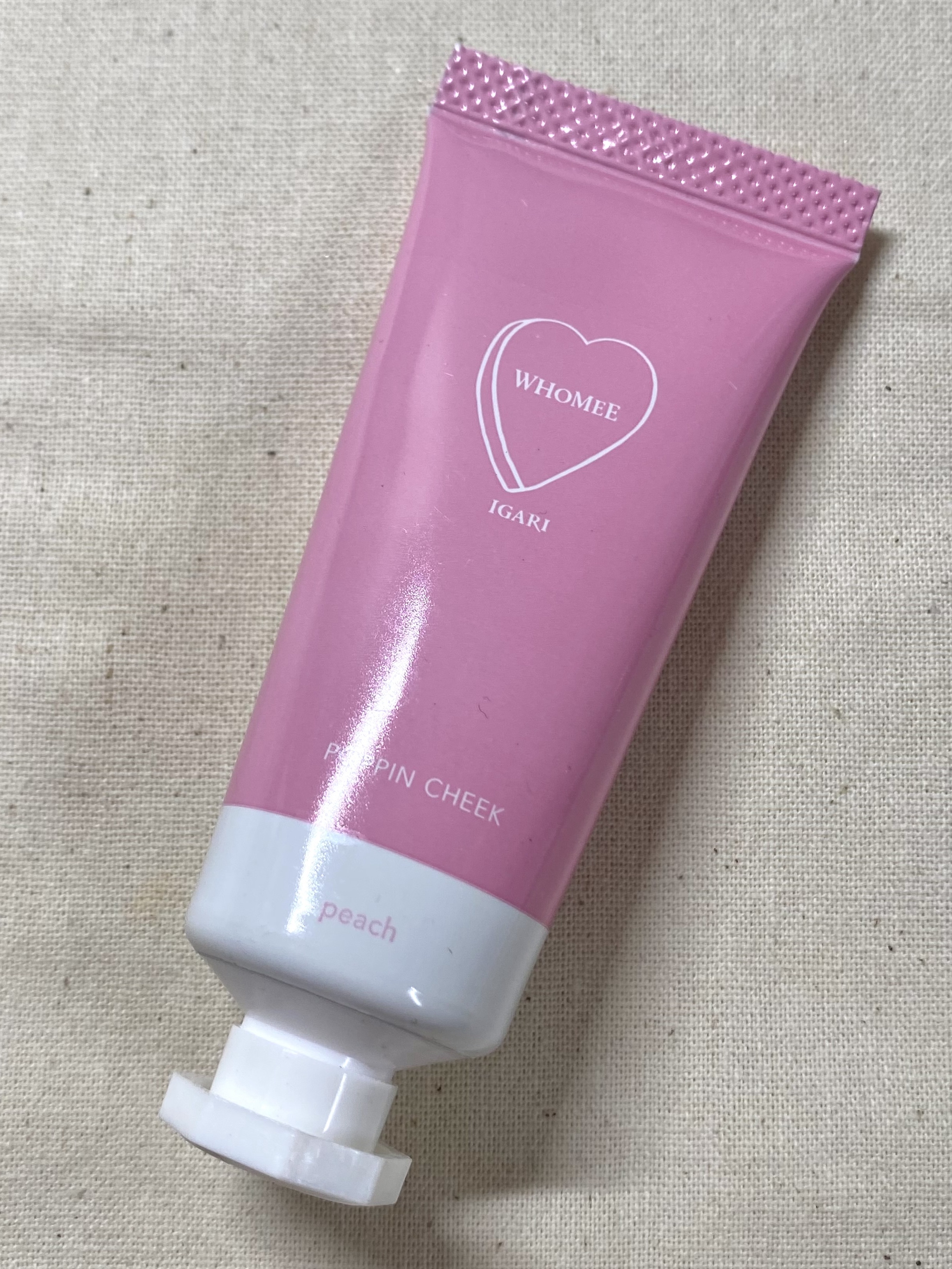 ポッピンチーク ピーチ/WHOMEE/ジェル・クリームチークを使ったクチコミ（1枚目）
