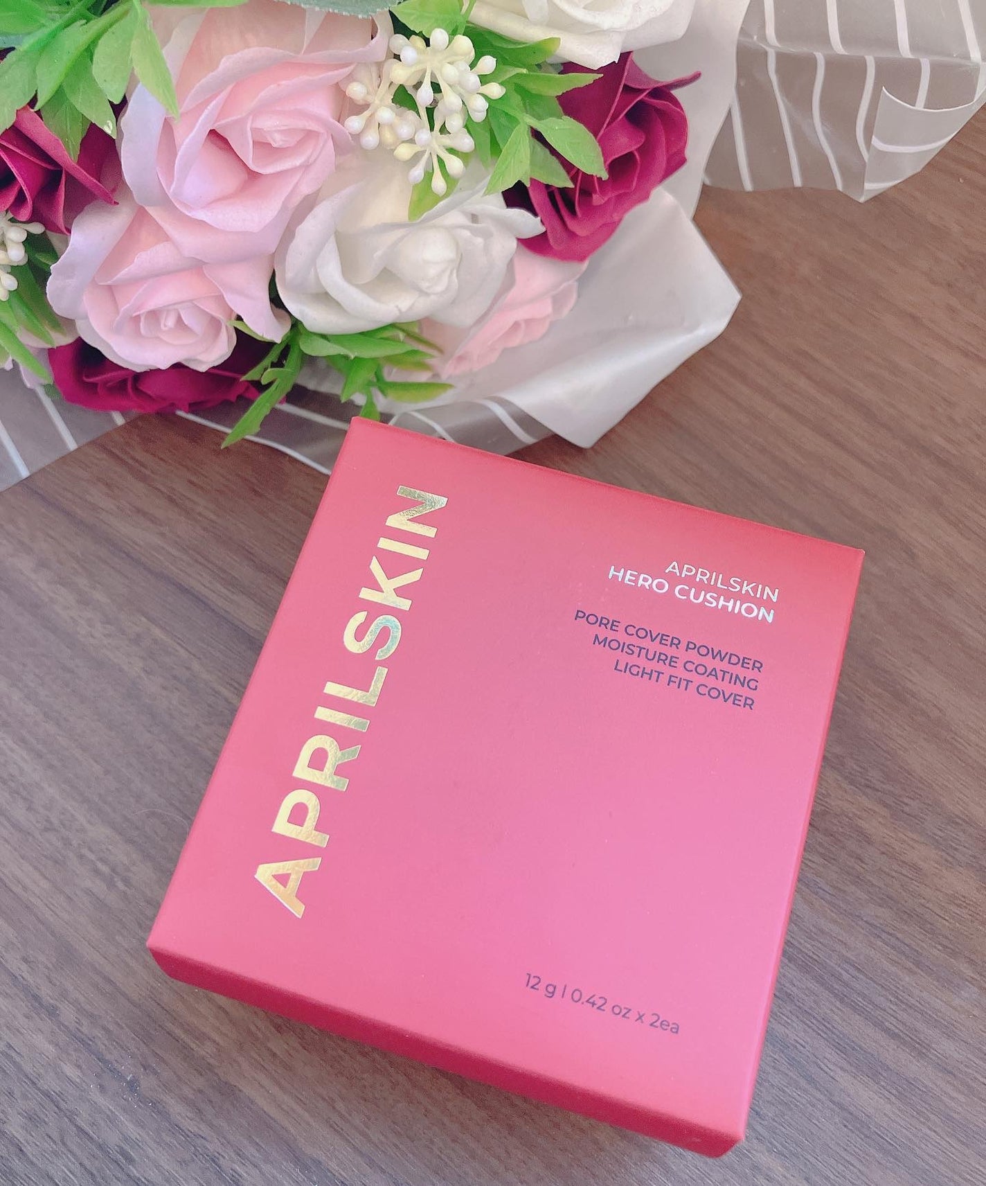 ヒーロークッション+レフィルセット/APRILSKIN/クッションファンデーションを使ったクチコミ(9枚目)