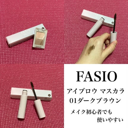 アイブロウ マスカラ 01 ダークブラウン/FASIO/眉マスカラの画像