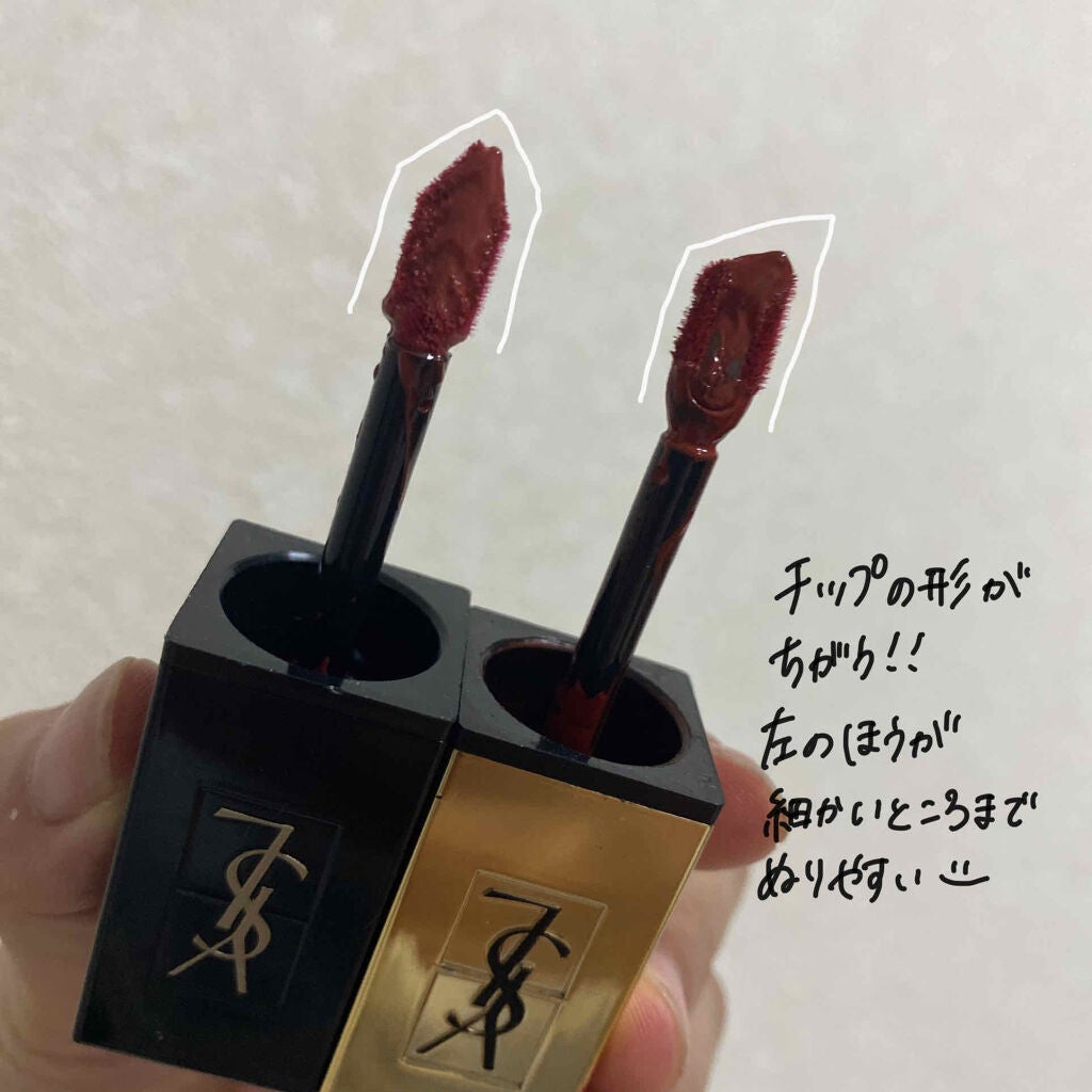 ルージュ ピュールクチュール ヴェルニ ヴィニルクリーム/YVES SAINT LAURENT BEAUTE/口紅を使ったクチコミ(2枚目)