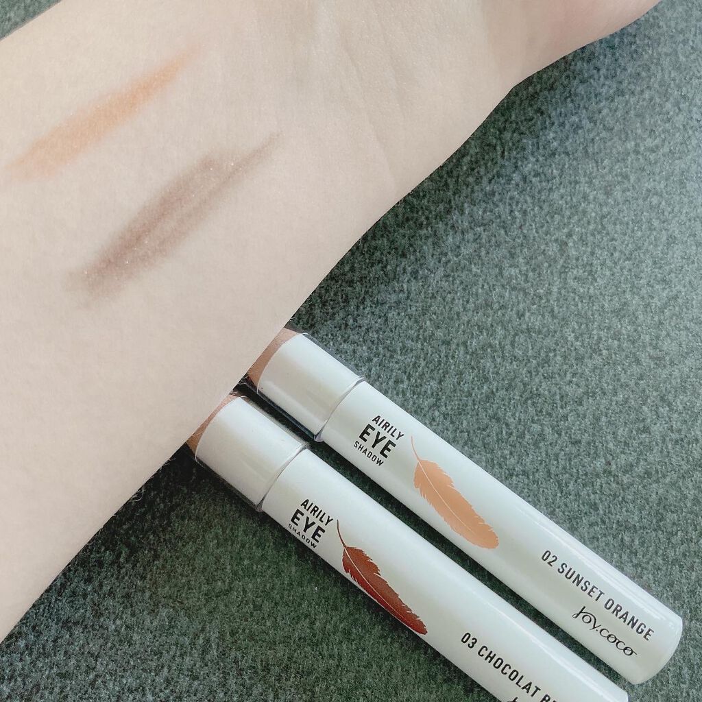 ジョイココ エアリーアイシャドウ 03 ショコラブラウン/Joy.coco(ジョイココ)/単色アイシャドウを使ったクチコミ（2枚目）