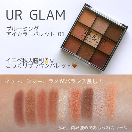 UR GLAM BLOOMING EYE COLOR PALETTE/U R GLAM/アイシャドウパレットを使ったクチコミ(3枚目)