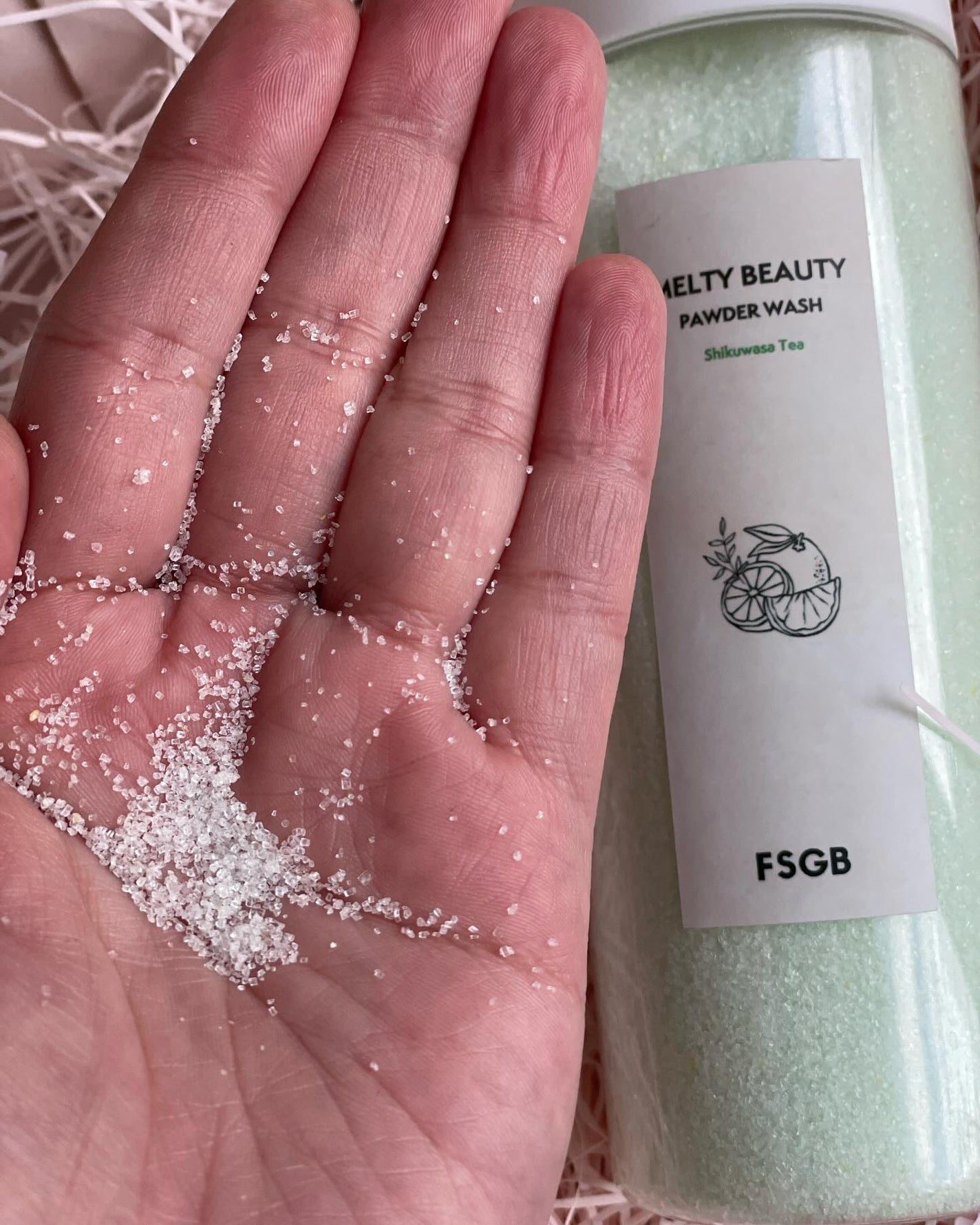沖縄とろみ美容 パウダーウォッシュ シークヮーサーティー/FSGB/洗顔パウダーを使ったクチコミ(4枚目)