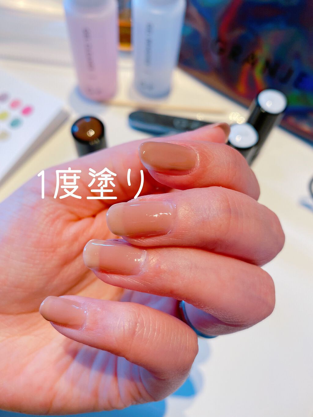 COLOR GEL POLISH/GRANJE/ジェルネイルを使ったクチコミ(3枚目)