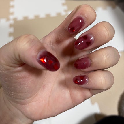 まる on LIPS 「全て100均の材料でセルフネイル💅もっと上手になりたい!!..」(2枚目)