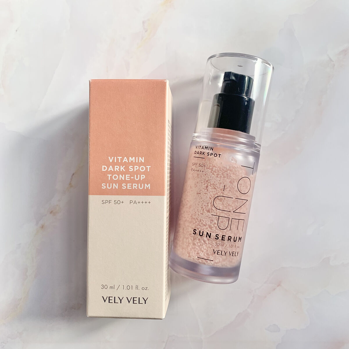 ビタミントーンアップサンセラム/VELY VELY/日焼け止めローションを使ったクチコミ（2枚目）