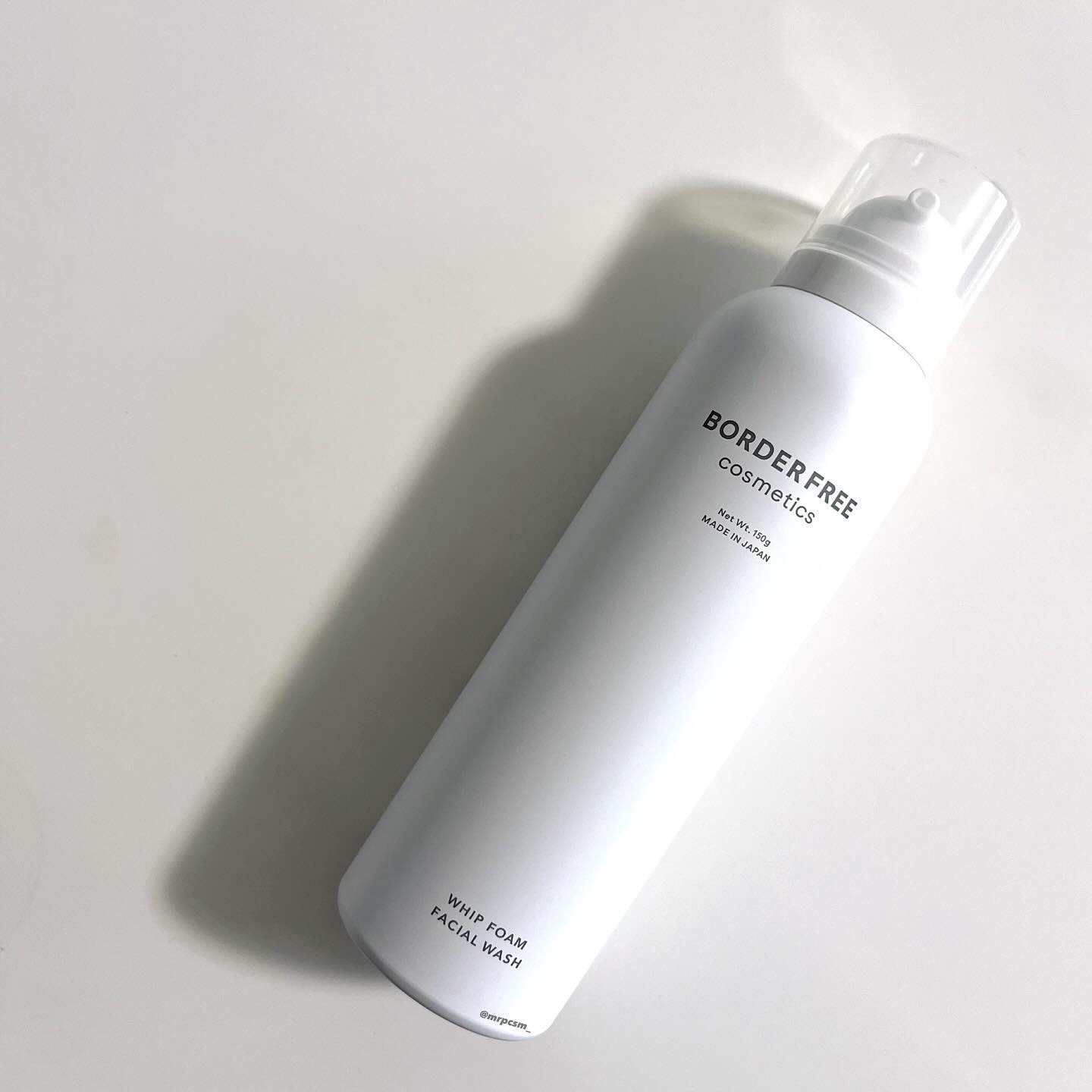 ホイップフォームフェイシャルウォッシュ/BORDER FREE cosmetics/洗顔フォームを使ったクチコミ（1枚目）