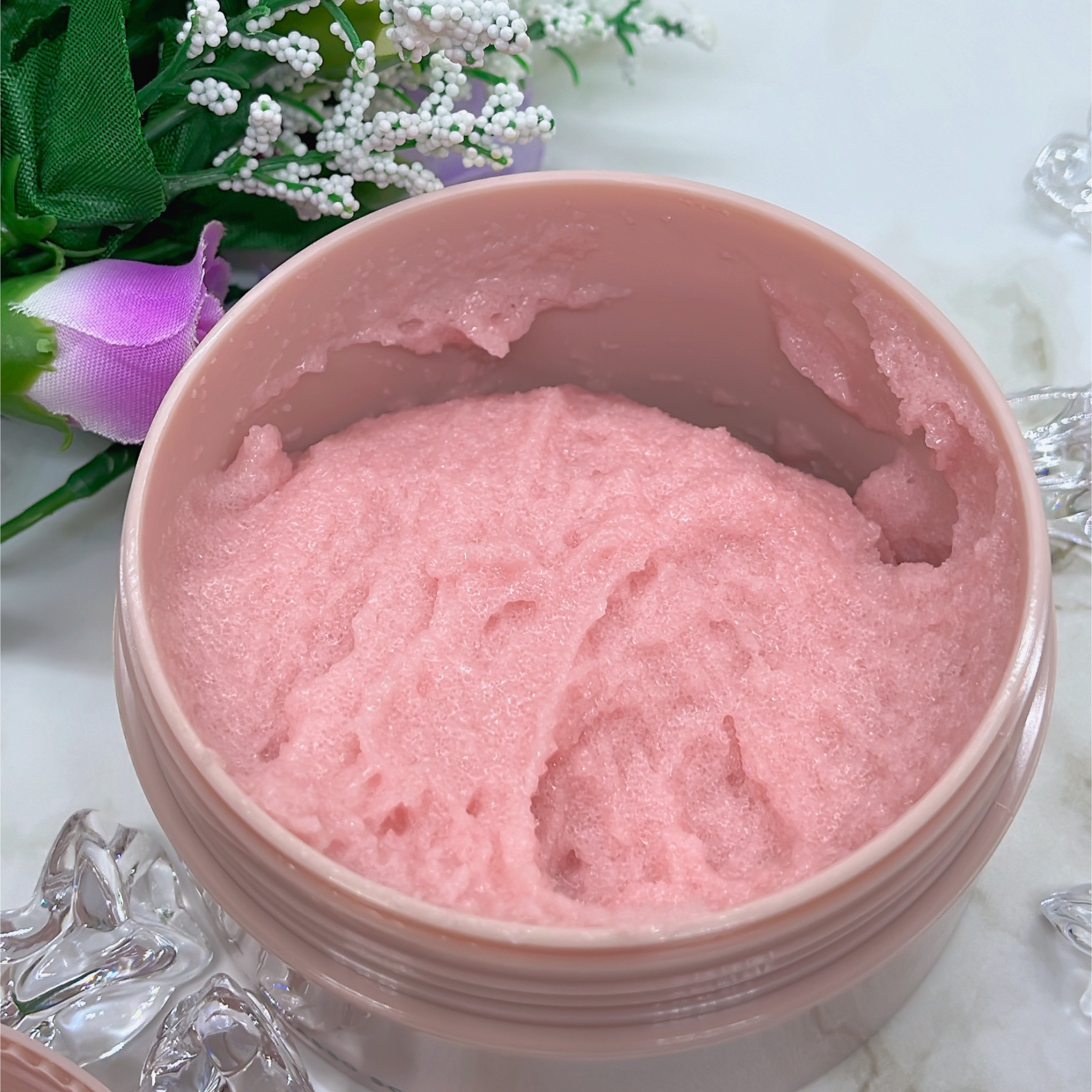 Q+Me スウィート ボム タラソ スクラブ/AGARISM/バスト・ヒップケアを使ったクチコミ（3枚目）