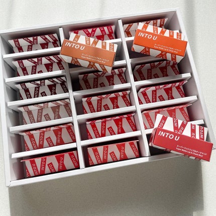 スーパーマットリップ&チークマッド/INTO U/口紅を使ったクチコミ(4枚目)