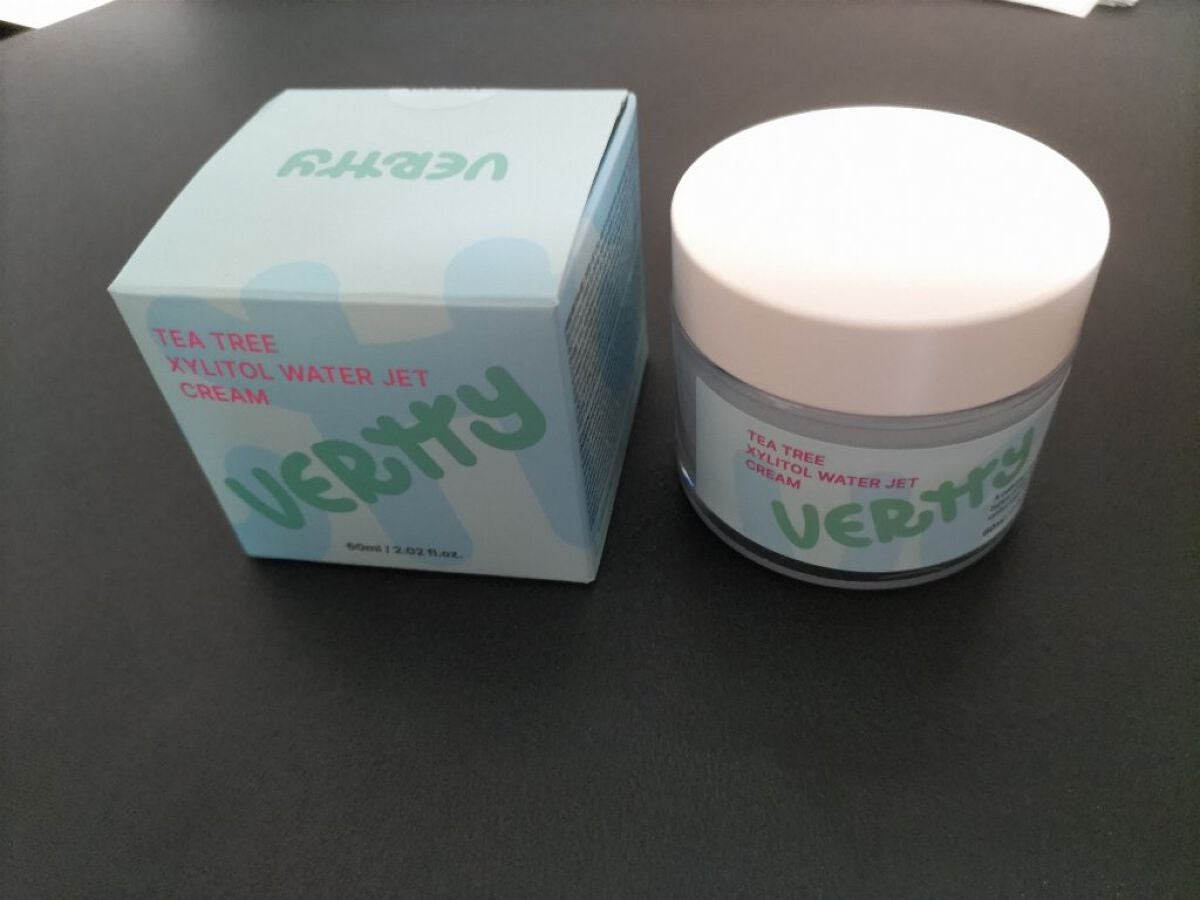 ティーツリーキシリトールウォータージェットクリーム/Vertty/フェイスクリームを使ったクチコミ(1枚目)