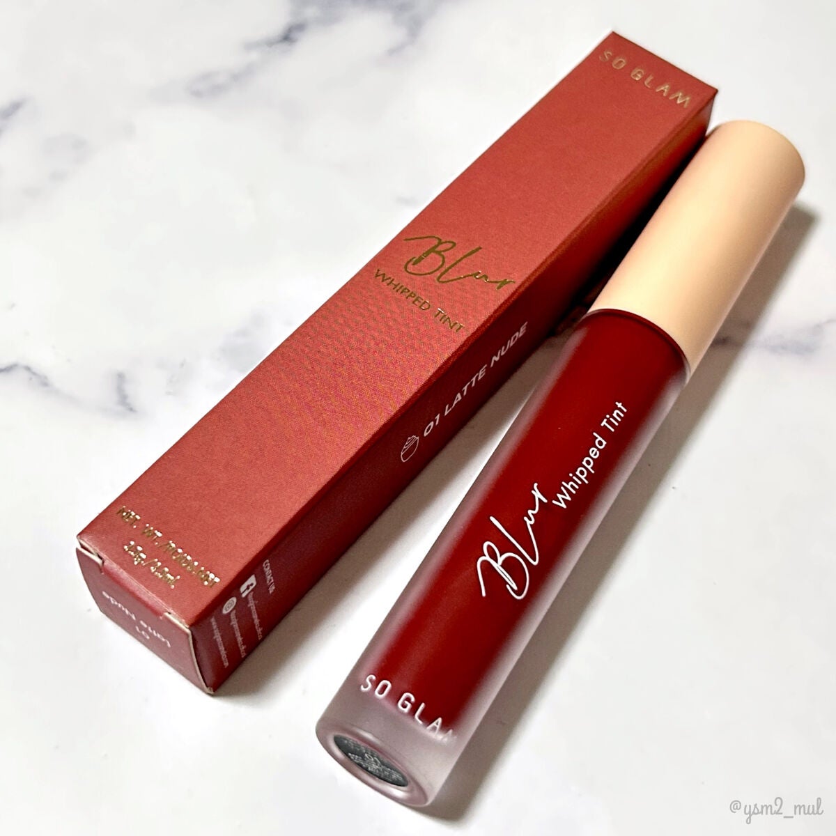 ブラーホイップド リップティント /SO GLAM/リップティントを使ったクチコミ(5枚目)