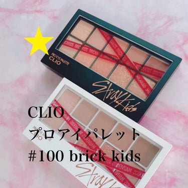 CLIO
straykids限定カラープロアイパレット
#100 brick kidsブリックキッズ

本当は101のモブキッズ目当てでしたが、こちらの方が持ってないようなパレットの色味だったのでとりあ