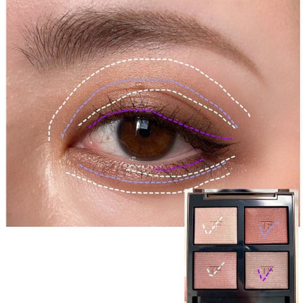 アイ カラー クォード/TOM FORD BEAUTY/アイシャドウパレットを使ったクチコミ(4枚目)