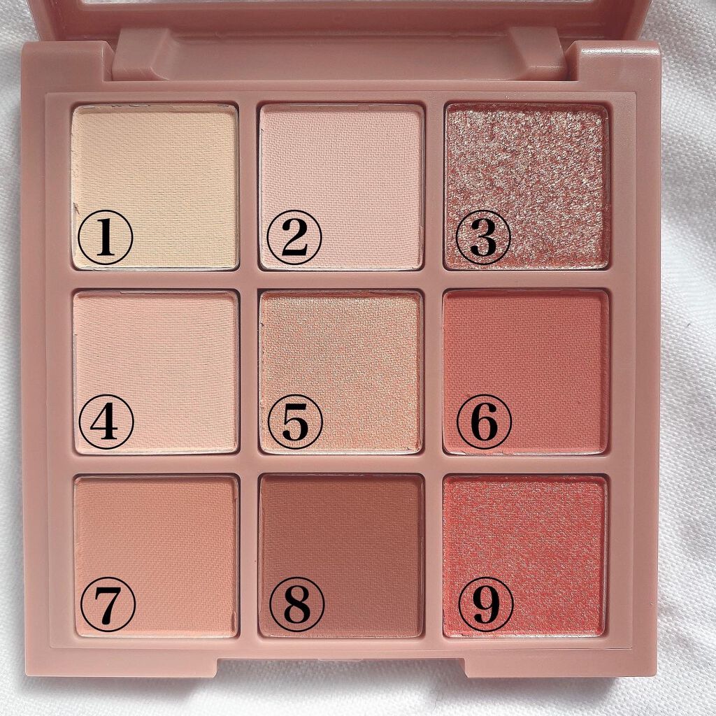 ムードナインマルチパレット/ShionLe/アイシャドウパレットを使ったクチコミ（2枚目）