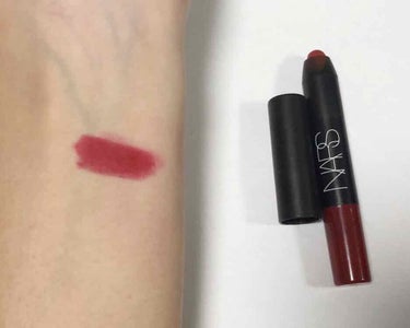 ベルベットマットリップペンシル 2493N オックスブラッドバーガンディ/NARS/リップライナーを使ったクチコミ（2枚目）