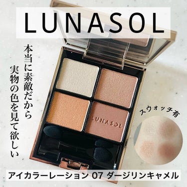 アイカラーレーション 07 Darjeeling Camel/LUNASOL/アイシャドウパレットを使ったクチコミ（1枚目）