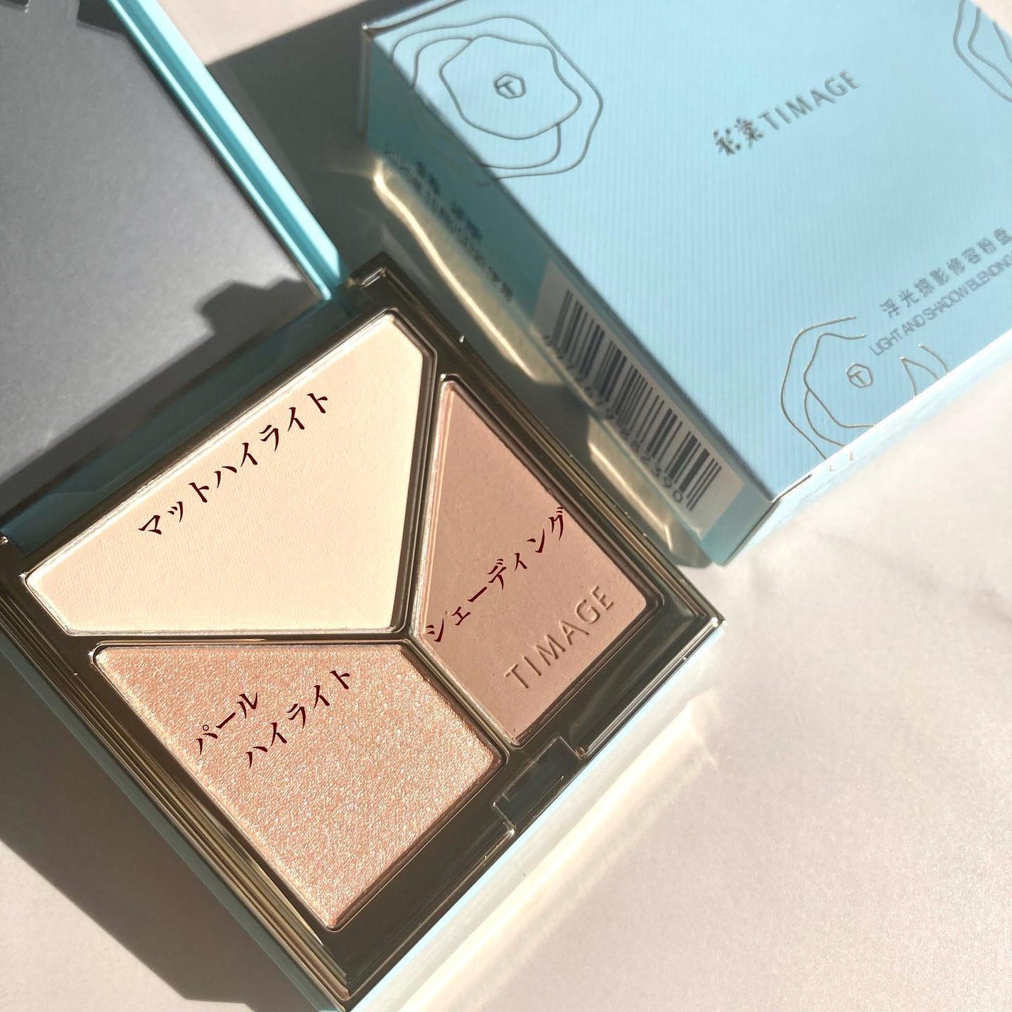 ハイライトシェーディングパレット/TIMAGE/パウダーハイライトを使ったクチコミ(2枚目)