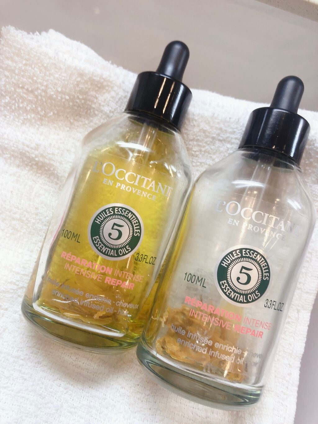 ファイブハーブス リペアリングインテンシヴオイル/L'OCCITANE/ヘアオイルを使ったクチコミ(1枚目)