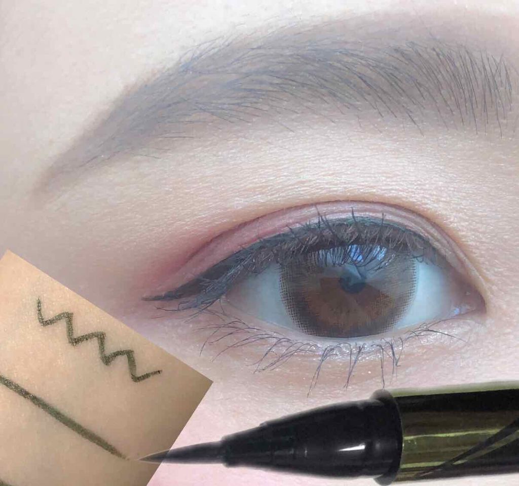 ハイパーシャープ ライナー R/MAYBELLINE NEW YORK/リキッドアイライナーを使ったクチコミ(3枚目)