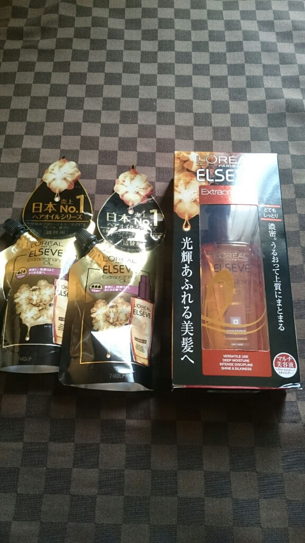 エルセーヴ エクストラオーディナリーオイル エクストラリッチ フィニッシュ/ロレアル パリ/ヘアオイルを使ったクチコミ(1枚目)