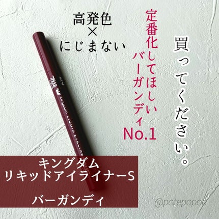 リキッドアイライナーS/キングダム/リキッドアイライナーを使ったクチコミ(1枚目)
