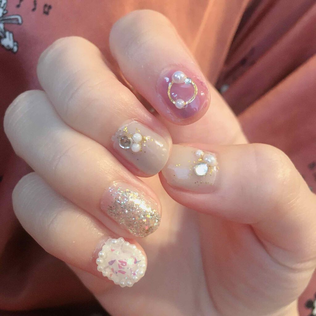 デコレーションネイルパーツ/DAISO/ネイルチップ・パーツを使ったクチコミ（3枚目）