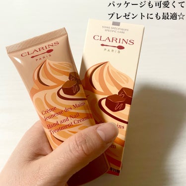 CLARINS ハンド／ネイル トリートメント クリーム Pのクチコミ「\パティスリーコレクションの限定ハンドクリーム！クラランス ハンド/ネイル トリートメント ク.....」（2枚目）