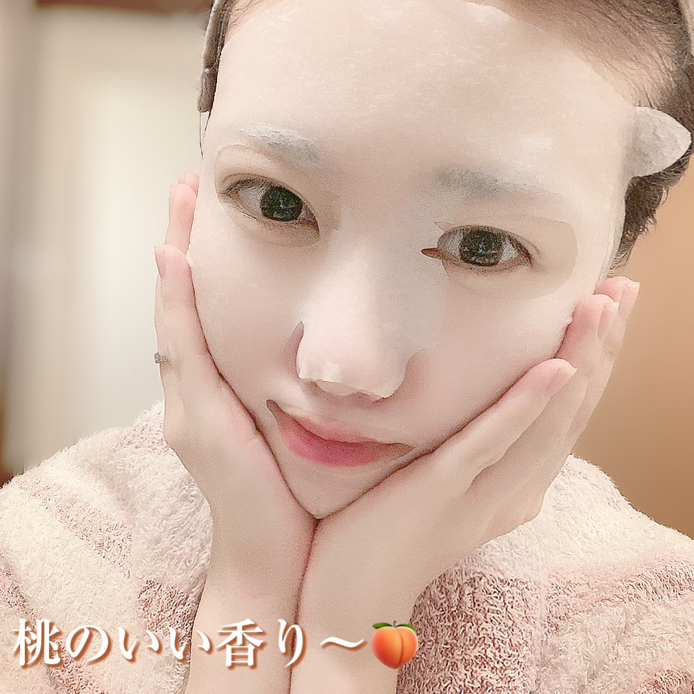 毛穴小町 白桃香るマスク/クリアターン/シートマスク・パックを使ったクチコミ（2枚目）