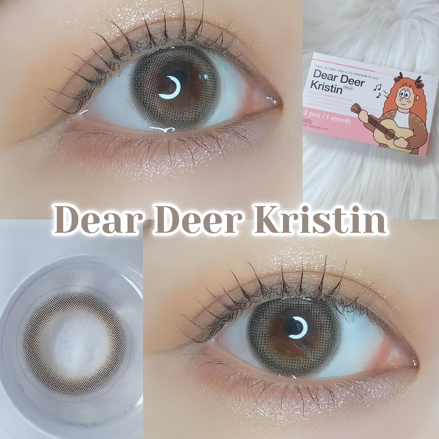 Dear Deer Kristen 1month/Hapa kristin/ワンデー（１DAY）カラコンを使ったクチコミ（1枚目）