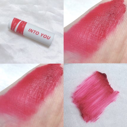 スーパーマットリップ&チークマッド/INTO U/口紅を使ったクチコミ(2枚目)
