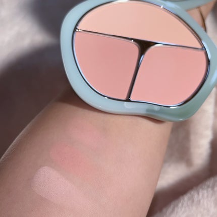 TIMAGE 3色チークパレット/TIMAGE/パウダーチークを使ったクチコミ(3枚目)