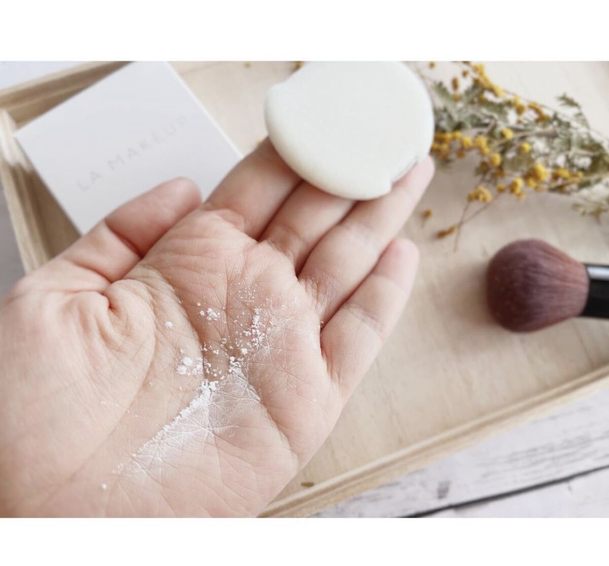 ゴッドパウダー/ラ・メイキャ/ルースパウダーを使ったクチコミ（1枚目）